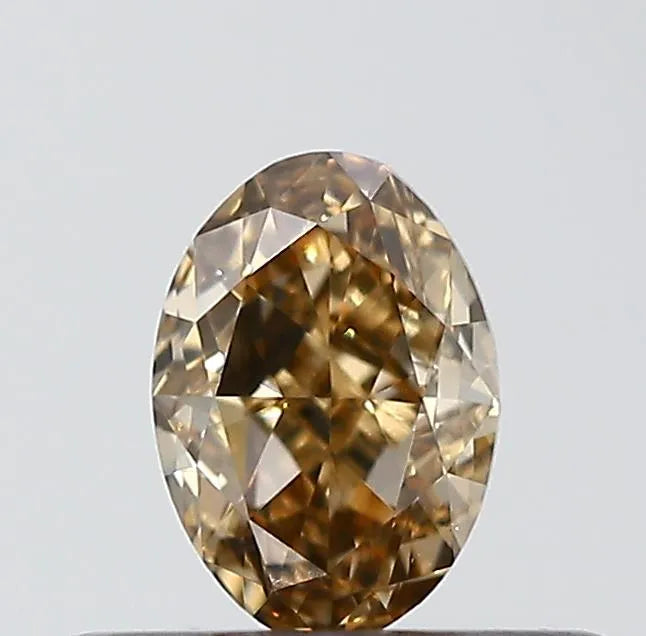 0.32ct Oval Natural Diamond (Colour Brown, Clarity VS1, Cut VG, IGI Certified)