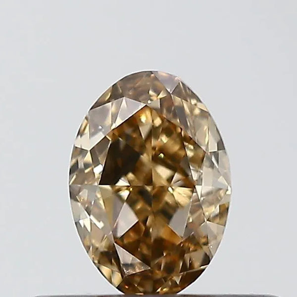 0.32ct Oval Natural Diamond (Colour Brown, Clarity VS1, Cut VG, IGI Certified)