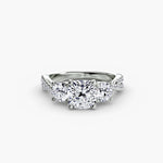 Three-Stone with Pavé Band 2