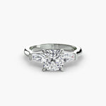 Three-Stone Ring (Baguette Side Stones)