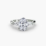 Three-Stone Ring (Baguette Side Stones)