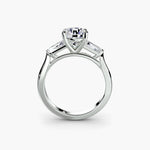 Three-Stone Ring (Baguette Side Stones)