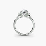 Solitaire with Cluster Shoulders