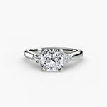 Solitaire with Cluster Shoulders 2