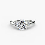 Solitaire with Cluster Shoulders 2