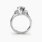 Solitaire with Cluster Shoulders 2