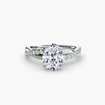 The Emerald Twist Pavé Ring