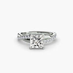 The Emerald Twist Pavé Ring